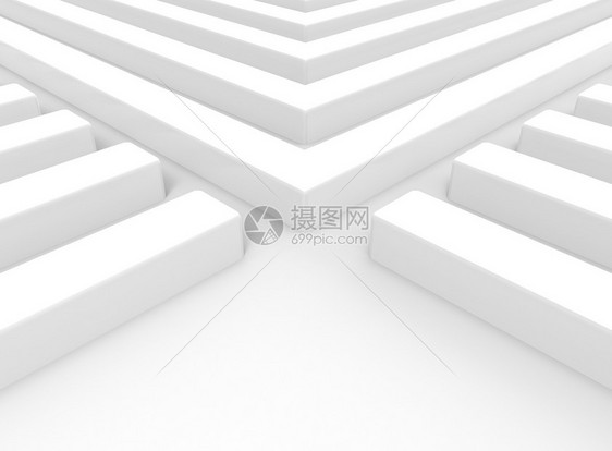 黑点排3d将摘要白长矩形条块建在复制空间背景上抽象的图片