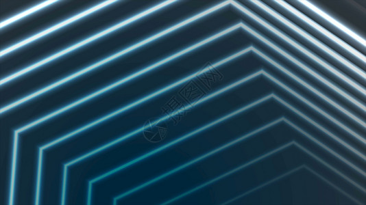 几何的Blue荧光激线抽象背景条明亮的图片