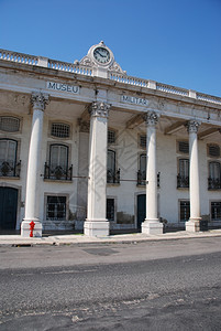 欧洲的葡萄牙里斯本军事博物馆美丽的景蓝天背西伯利建筑学图片
