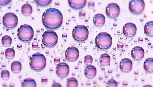 溅起湿的美丽紫色背景水滴数图片