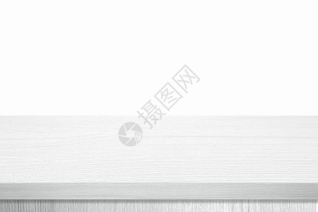 剪辑桌上布局空白木桌顶背景上孤立的办公桌产品显示背景的Wood表格面白色柜台食品展示架背景面板图片