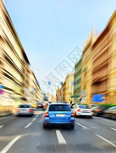 照片镇运输城市大交通堵塞街大汽车交通堵塞的景象创意放大效果模糊图片