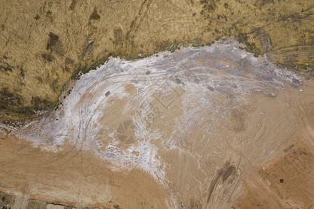 对干河床上沙案的空中观察污垢白色的环境图片