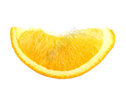 收获白色背景的新鲜橙孤立片段之一近距离摄影棚部门吃图片