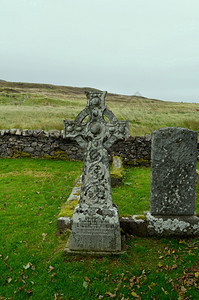 周邓纪念馆字段苏格兰斯凯岛的尔特石小岛背景
