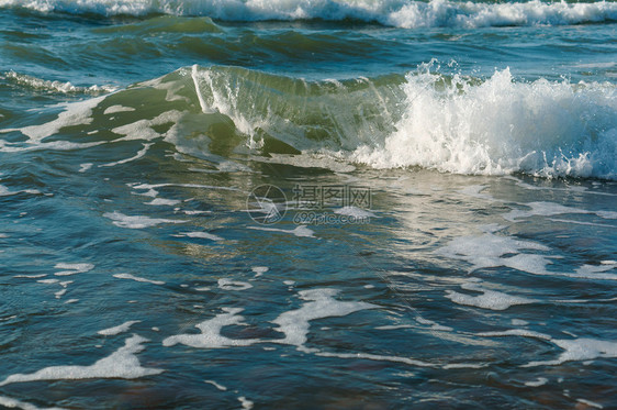 海浪浪花特写图片