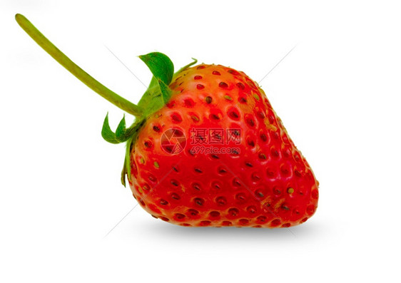 果汁新鲜的收成白色背景上隔离的新鲜草莓图片