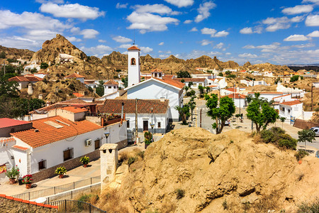 西班牙格拉纳达省Guadix的洞穴住宅区旅游地下传统的图片