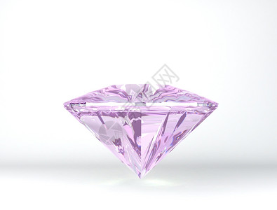 婚姻庆典白色背景的粉红钻石来自3D模型的Redder奢华图片