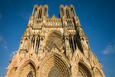 钟建筑学法国Reims大教堂的强制结构法国哥特图片