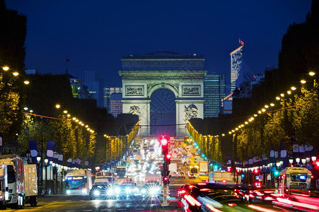 吸引力欧洲纪念碑法国巴黎凯旋门图片