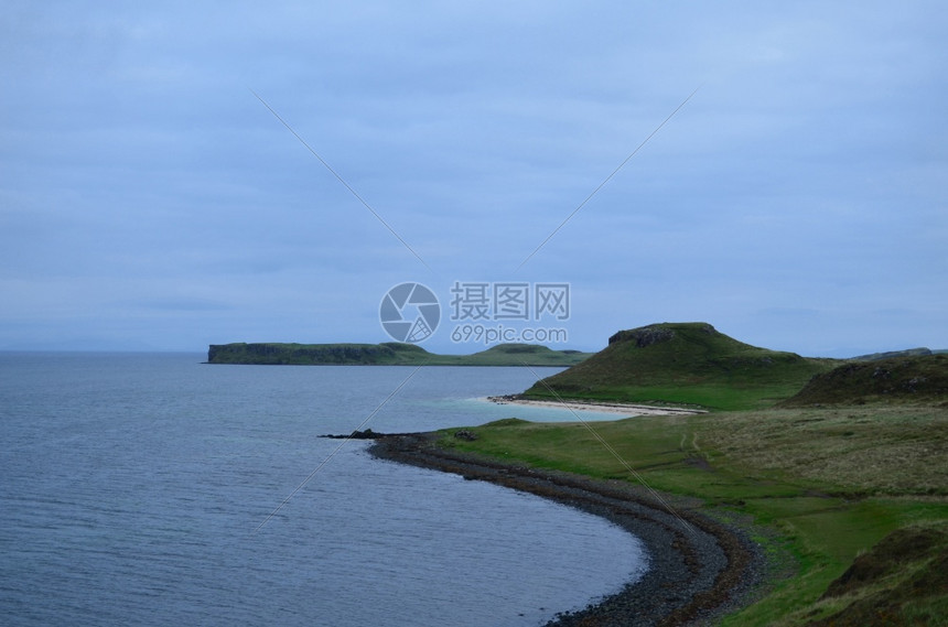 成立在斯凯岛西海岸一带发现了珊瑚海滩和滚动高地山丘风景优美阿尔巴图片