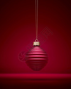 喜庆的象征颜色红圣诞舞会横条纹的状泡与红色布根底黑背景圣诞礼章节庆气氛概念图片