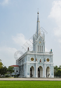 萨穆特松赫拉姆罗马天主教圣母大堂的诞SamutSongkhram泰国信仰图片