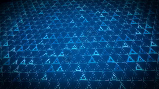连接网络未来技术的三角设计数字几何抽象背景概念数度架三角形蓝色的图片