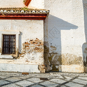 欧洲老的西班牙南部安达卢西亚州格拉纳达的建筑细节图片