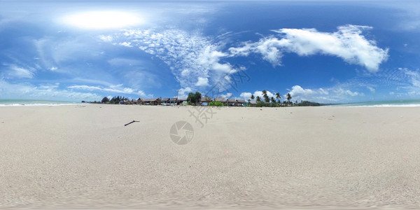 太阳绿色海岸泰国彭加省360度球面全景邦萨克海滩KhaolakPhangngapp图片