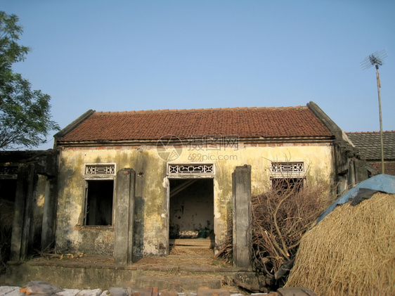 场景越南农村住宅区旅游亚洲人图片