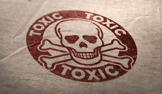 产品风险纸板背景上的有毒物质符号纸板摄影和插图之间的合成像有毒物质符号标签图片