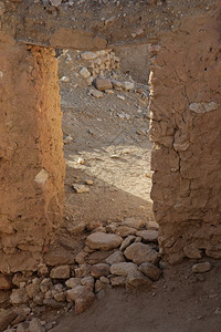 热地质学突尼斯撒哈拉边境的Chebika山区绿洲的废墟集图片