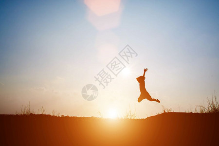 太阳生活月光女孩跳跃最快乐的时刻轮廓图片