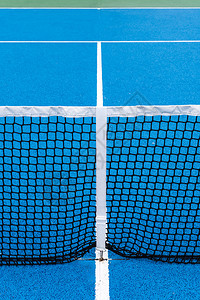 细节蓝网球法庭关于户外体育背景的黑网详细信息丰富多彩的积极图片