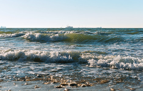 小海浪风景天空是波罗的海浪风景天空是罗的海浪小颜色户外岸线图片