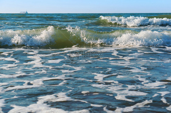 小海浪风景天空是波罗的海浪风景天空是罗的海浪小自然蓝色的夏天图片