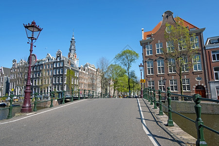 景观建筑学住宅荷兰春季阿姆斯特丹市风景荷兰图片