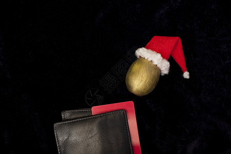 黑暗的订金带银行卡钱包金蛋圣诞老人图片