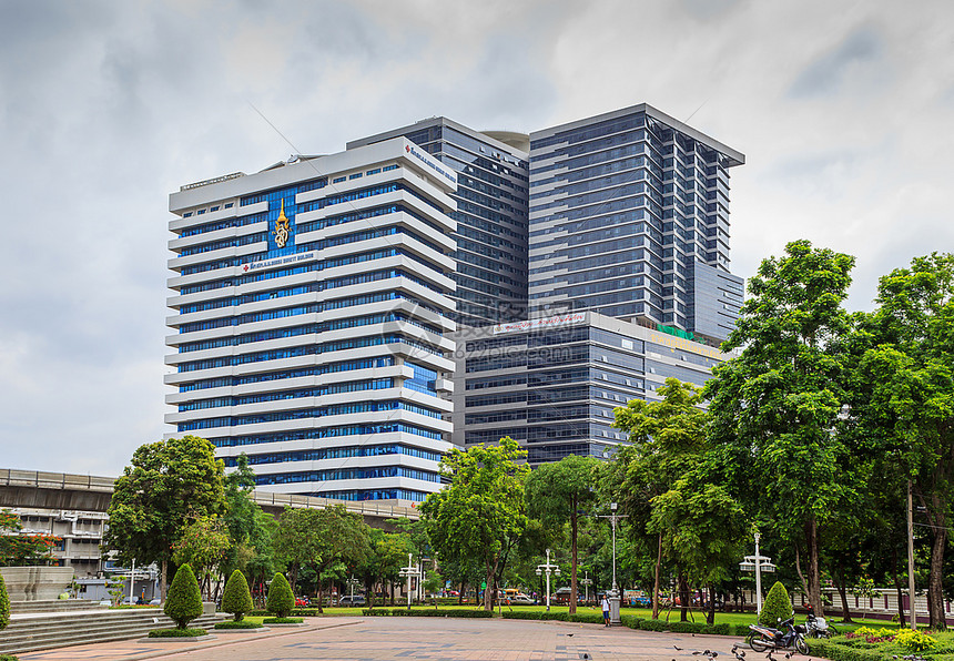 邮政都会2014年8月日泰国曼谷Chulalongkorn医院Sirikit王后大楼2014年8月日亚洲图片
