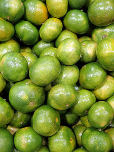 新鲜绿色橘子美味的热带水果有机成熟可口图片
