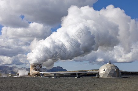 碎石160米深用来向首都雷克雅未提供地热加水的冰尔斯柯普KittReykjavik巨浪喷口自然160米图片