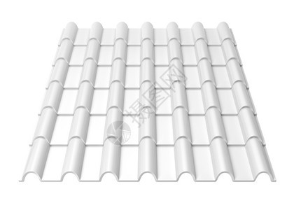 使成为家白色背景上孤立的屋顶牌砖3d插图新的图片