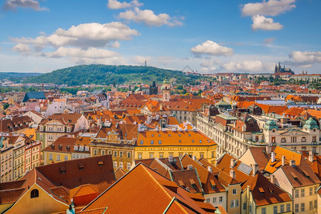 观光假期天际线布拉格市下捷克旧城风景世界旅行概念见光和世界旅行图片