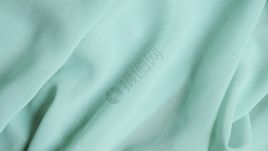 奢华织物薄荷绿色面料纹理背景图片