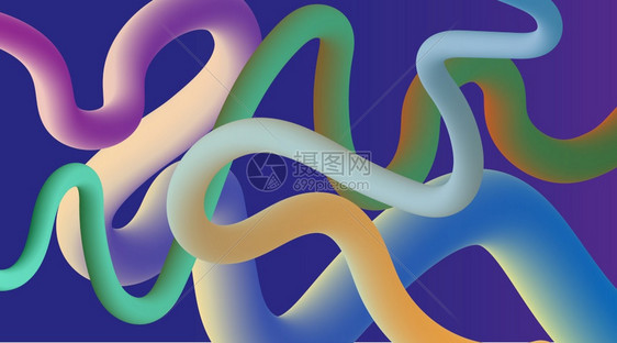 布局紫色背景的抽象流体形状矢量插图象的现代图片
