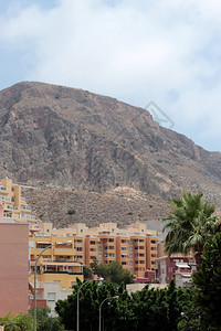 热带阿瓜杜尔塞地中海城市Agualce是西班牙阿尔梅里亚省RoquetasdeMar的西班牙地方房屋图片