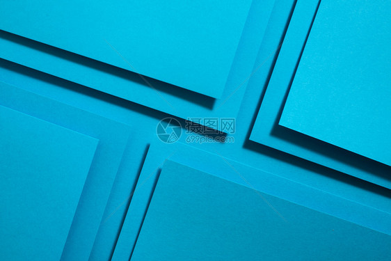 粉彩艺术蓝纸材料设计几何单色形状壁纸设计背景哑光的图片