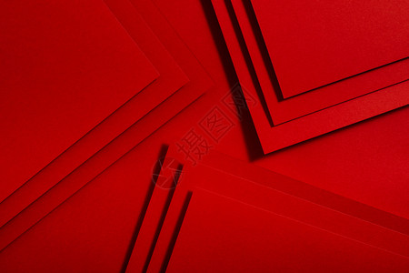 生活条纹抽象的红纸材料设计几何单色形状壁纸设计背景图片