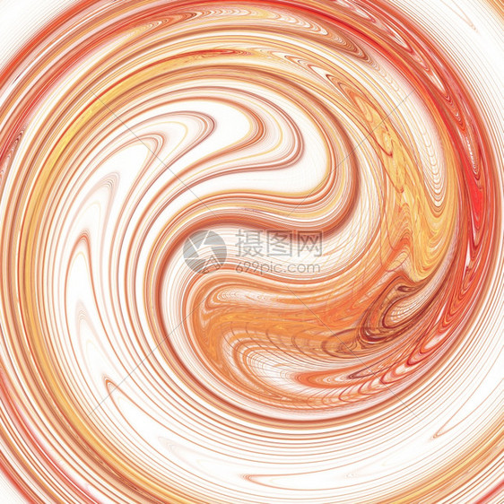同心捻抽象的分形背景红色曲线旋转成螺形象的图片