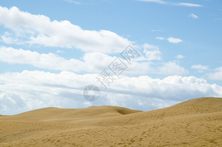 西班牙加那利群岛的马斯帕洛沙漠Dunes天线空的景观沙丘图片