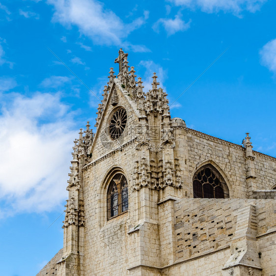西班牙帕伦亚卡斯蒂利和里昂哥特大教堂欧洲宗结石图片