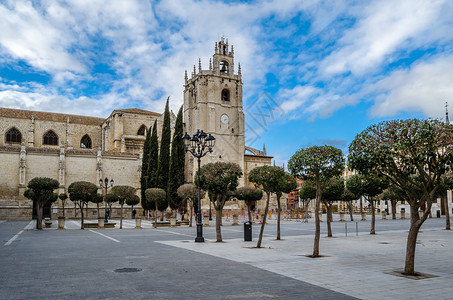 建筑学西班牙帕伦亚卡斯蒂利和里昂哥特大教堂宗的著名图片