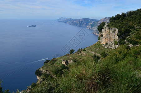 海景摄影萨勒诺湾意大利风景阿马尔菲海岸的美景图片