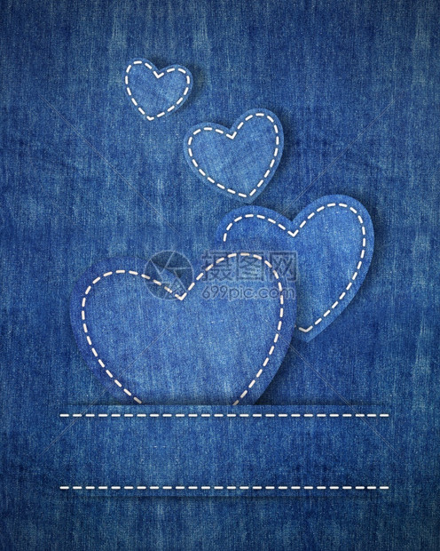 缝纫垃圾摇滚珍的心脏背景卡纺织品图片