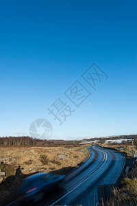 英格兰风景山顶区希望谷的冬天自然雪图片