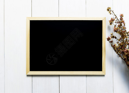 灰尘木板形象的黑板纹理白木桌空图片