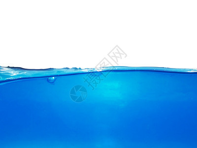明亮的健康运动白色背景的蓝水浪Name图片