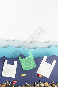 案子抽象的机器顶层塑料袋纸质海洋图片